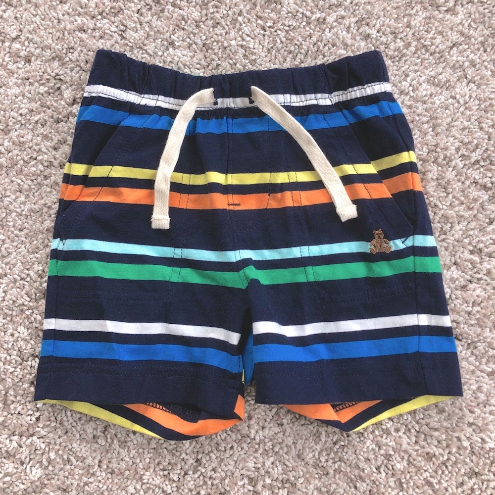 Baby Gap Striped Navy Shorts